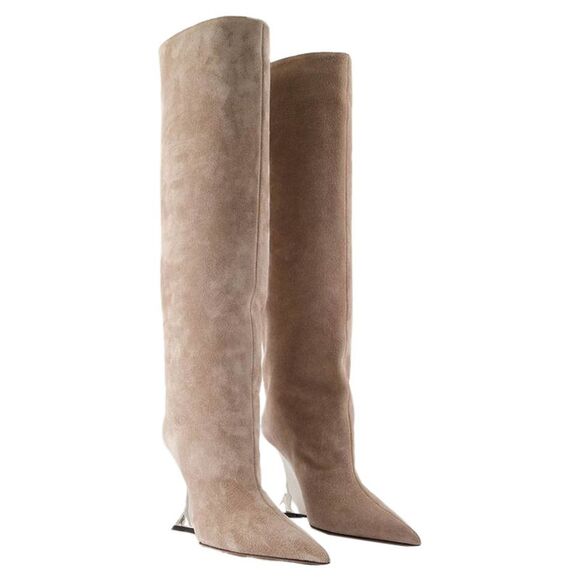 Nina Boots - Paris Texas - Leather - Beige - Picture 2 of 3